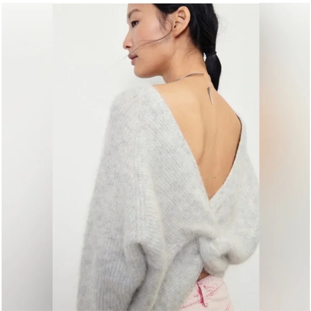 ba&sh Gray Crew Neck Sweater